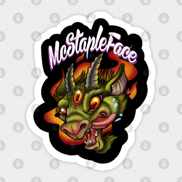 McStapleFace Goat Logo (2014) Sticker by InkyMcStapleface